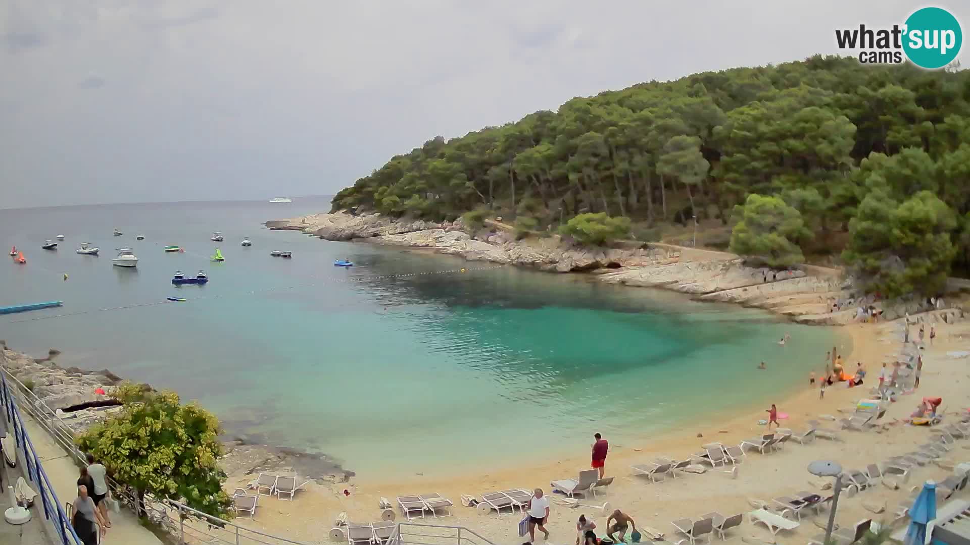 Web kam Mali Lošinj – plaža Sunčana uvala – Veli Žal