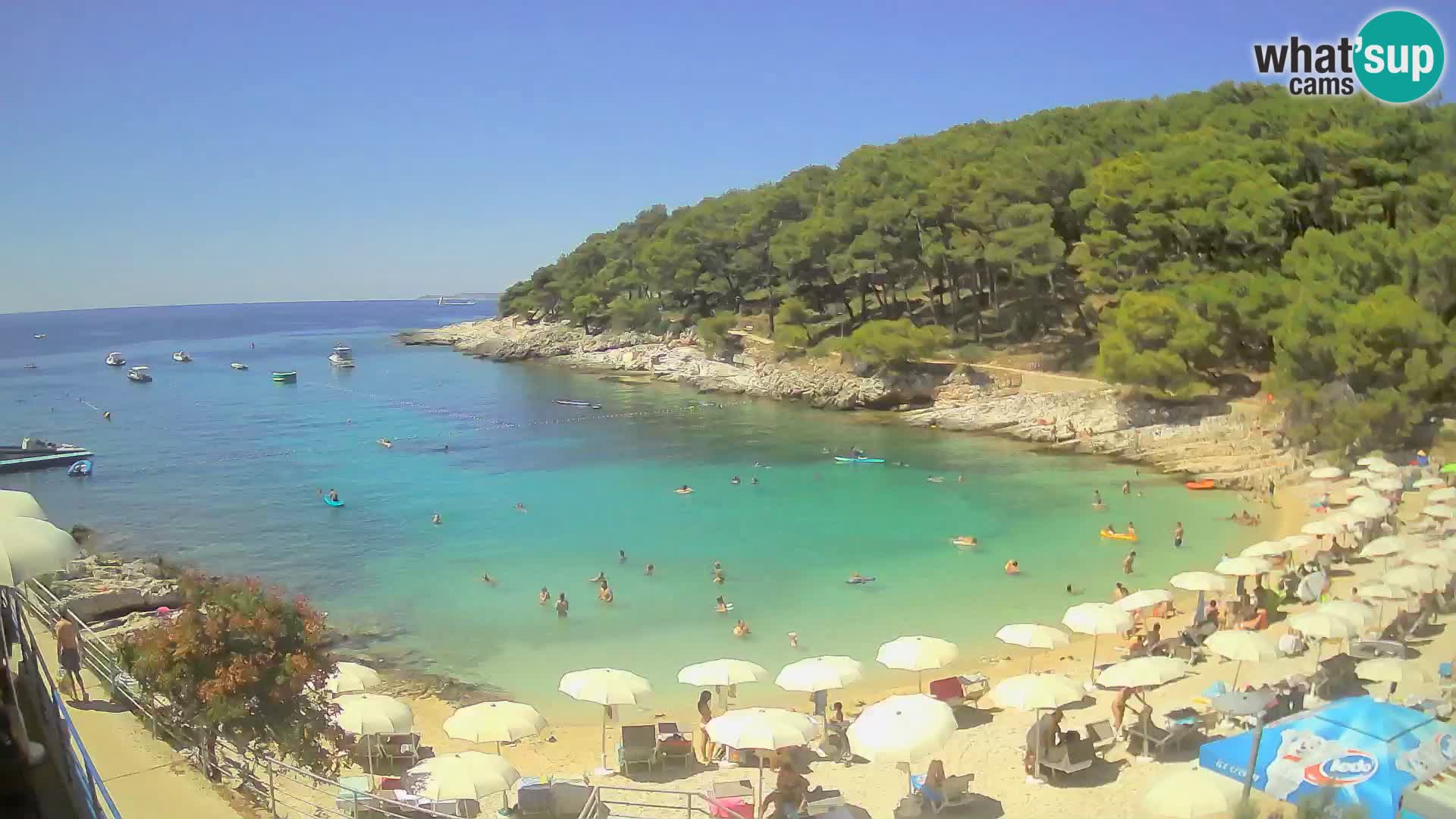 Webcam Mali Lošinj – playa Sunčana uvala – Veli Žal