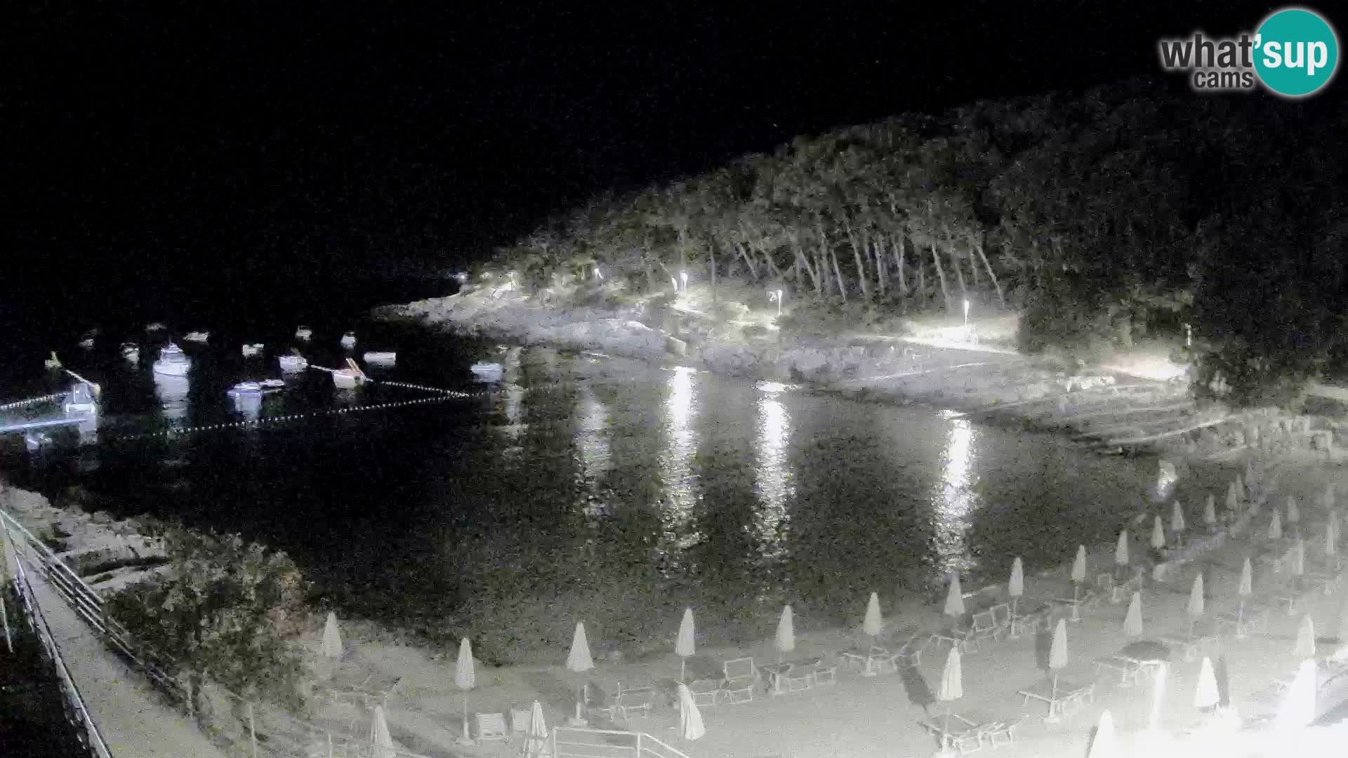 Webcam Mali Lošinj – playa Sunčana uvala – Veli Žal