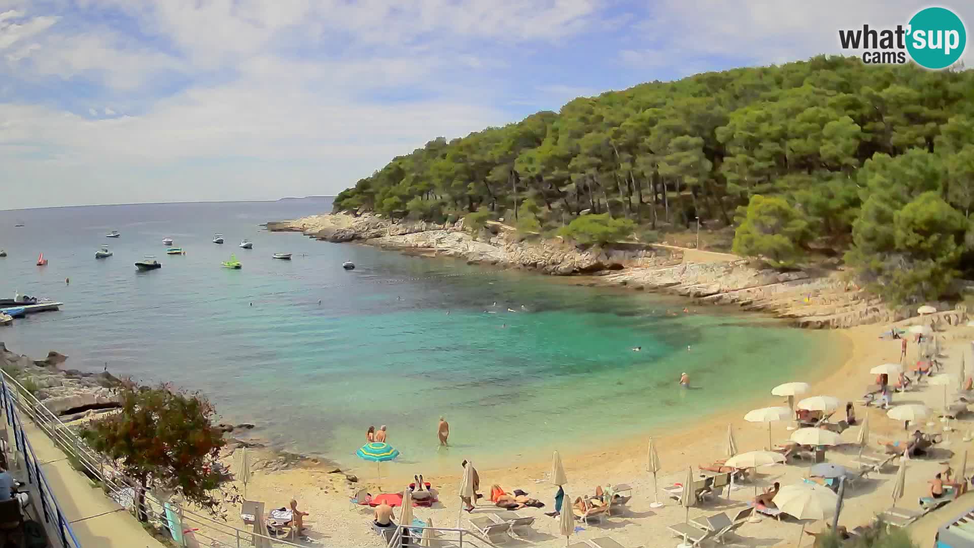 Webcam Mali Lošinj – playa Sunčana uvala – Veli Žal