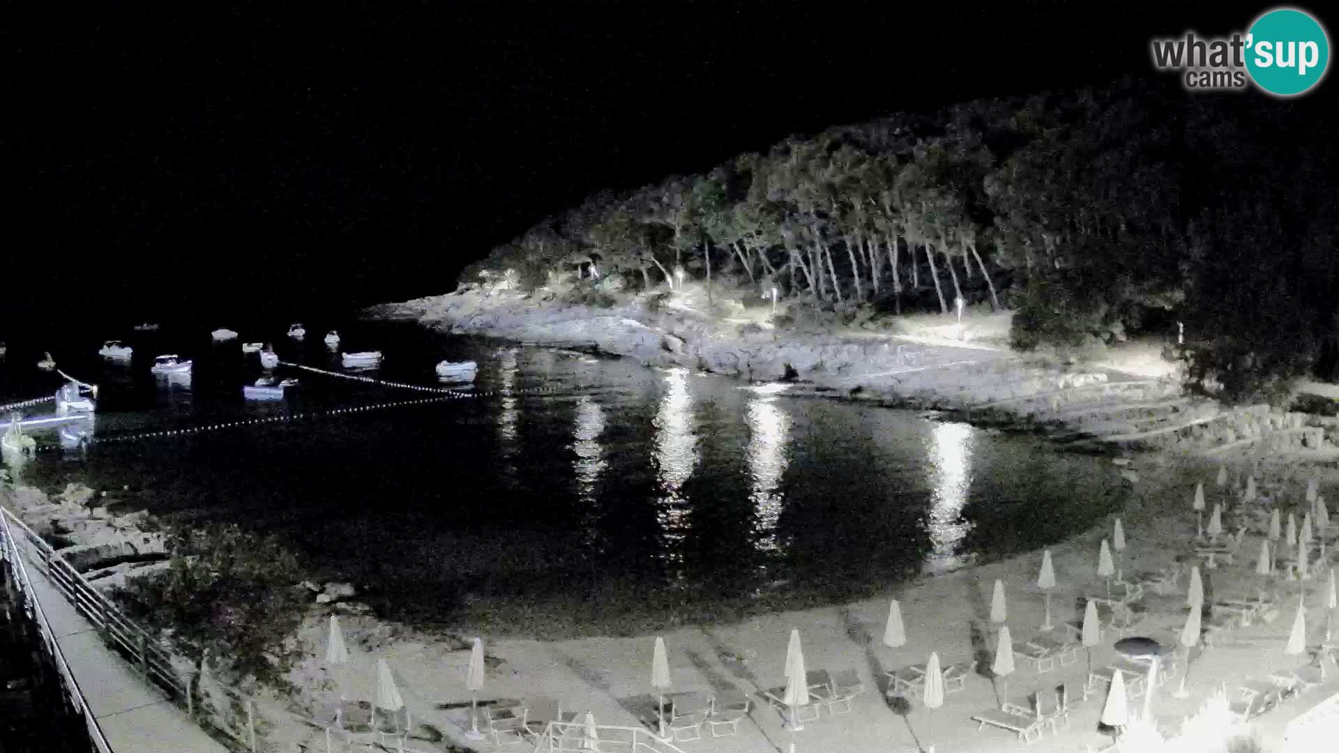 Webcam Mali Lošinj – plage Sunčana uvala – Veli Žal