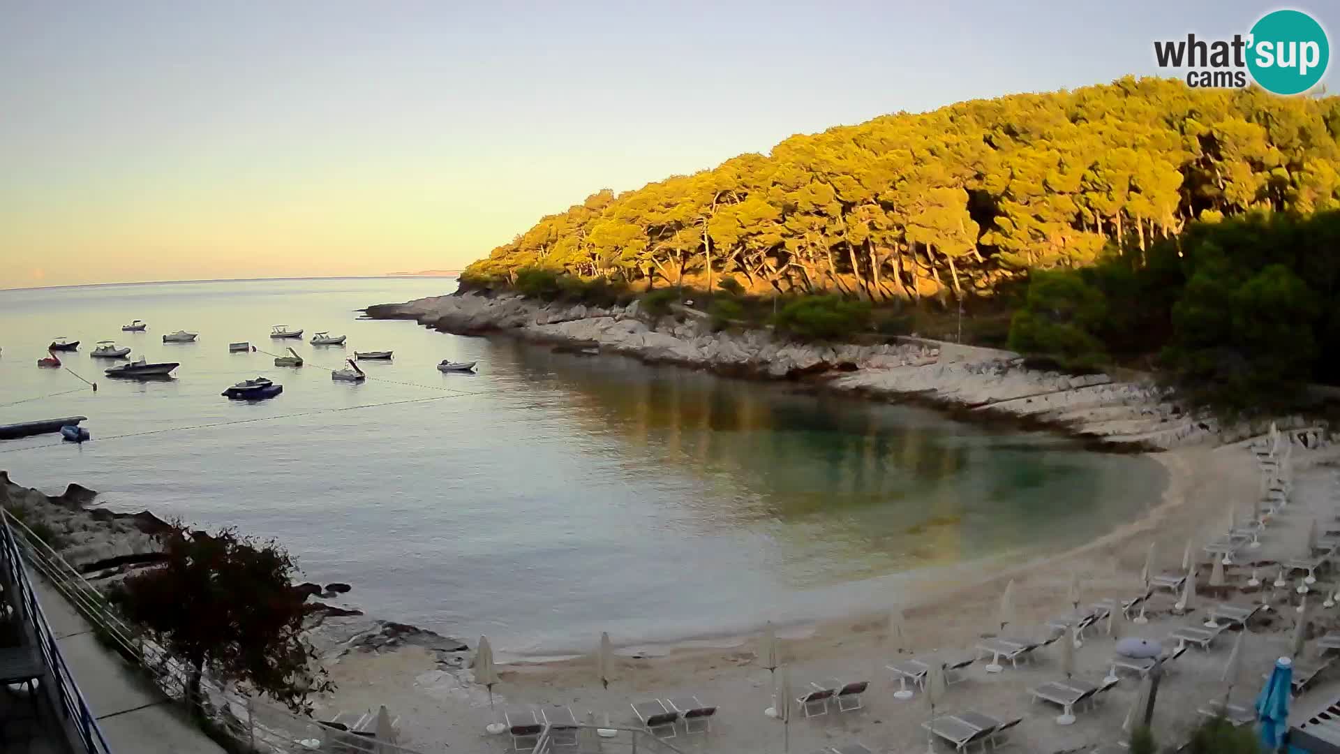 Webcam Mali Lošinj – playa Sunčana uvala – Veli Žal