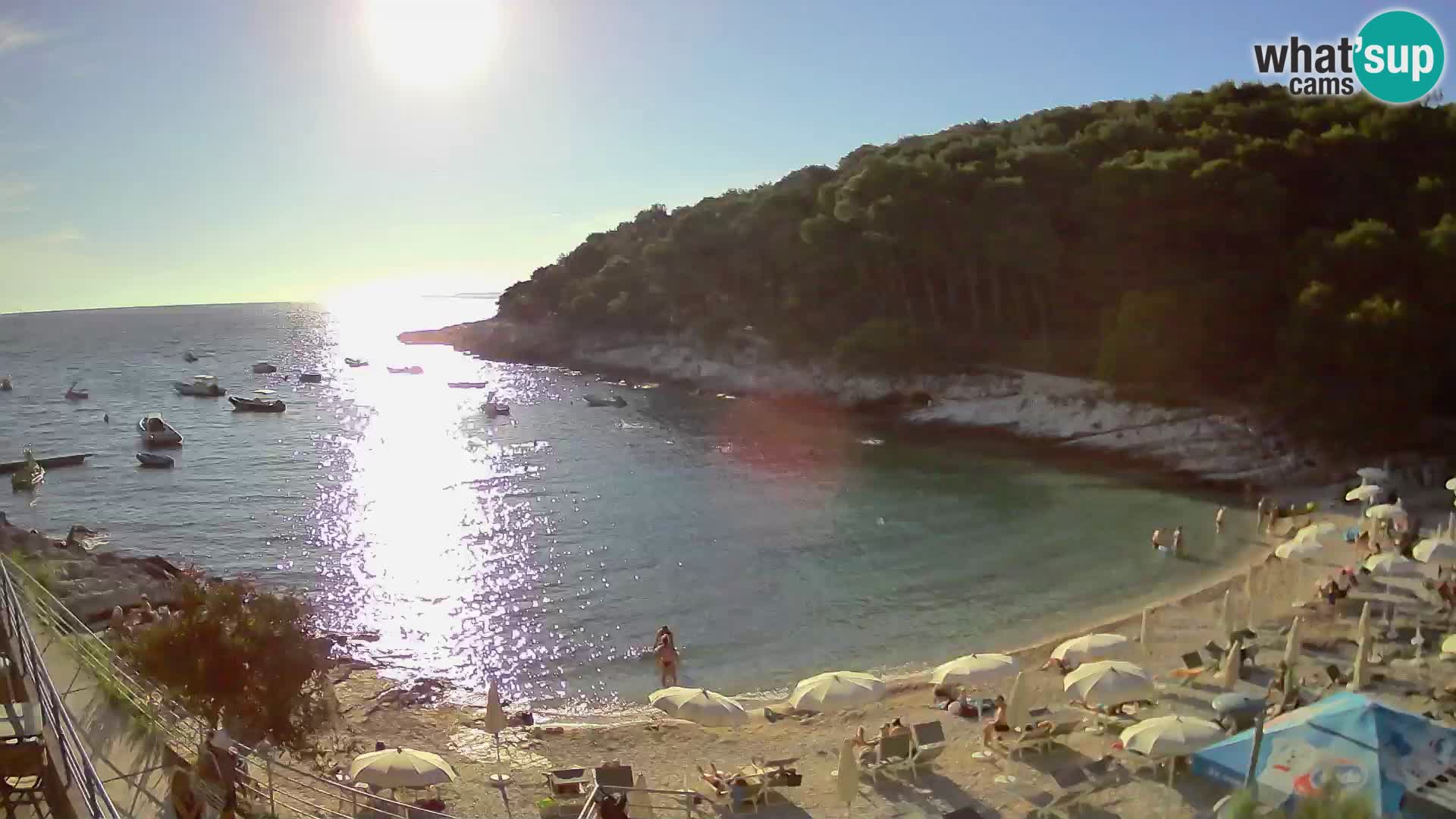 Web kam Mali Lošinj – plaža Sunčana uvala – Veli Žal