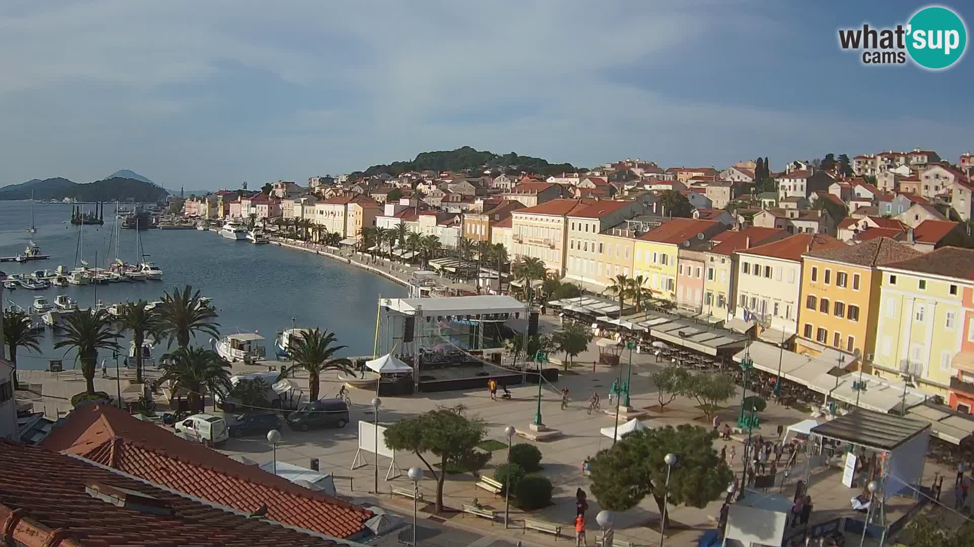 Webcam live Lussinpiccolo – Piazza principale