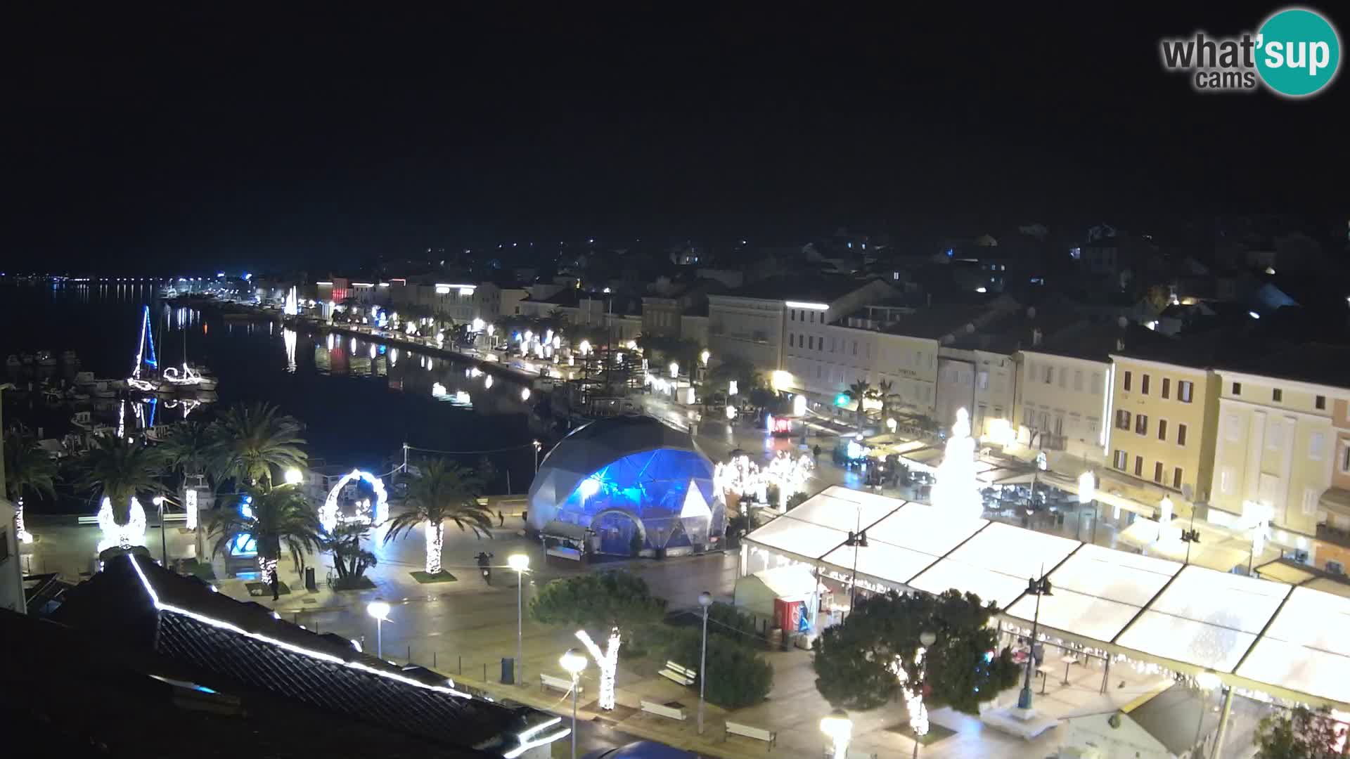 Webcam live Lussinpiccolo – Piazza principale