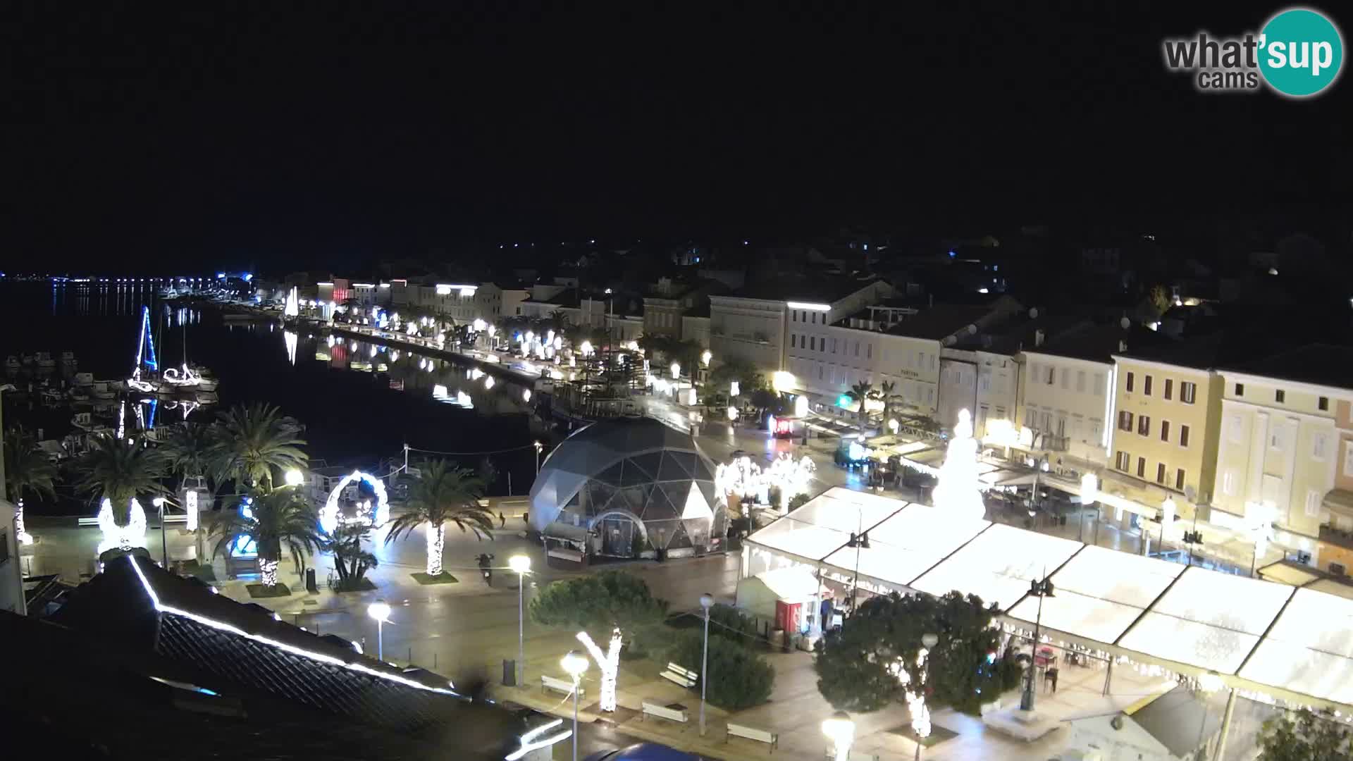 Webcam live Lussinpiccolo – Piazza principale