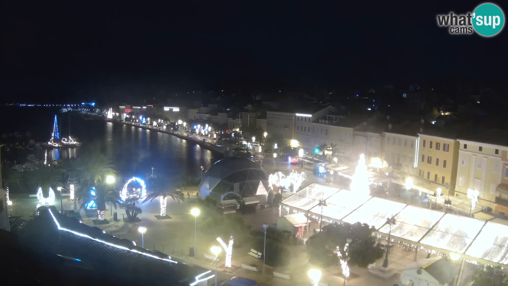 Webcam live Lussinpiccolo – Piazza principale