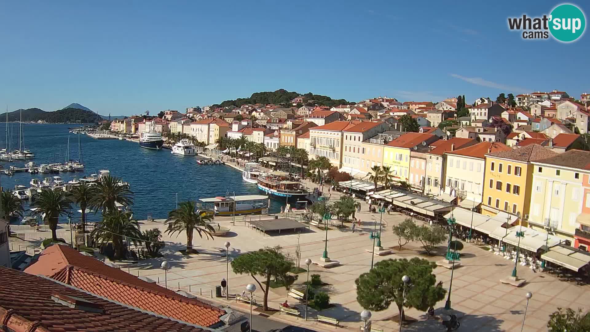 Webcam live Lussinpiccolo – Piazza principale