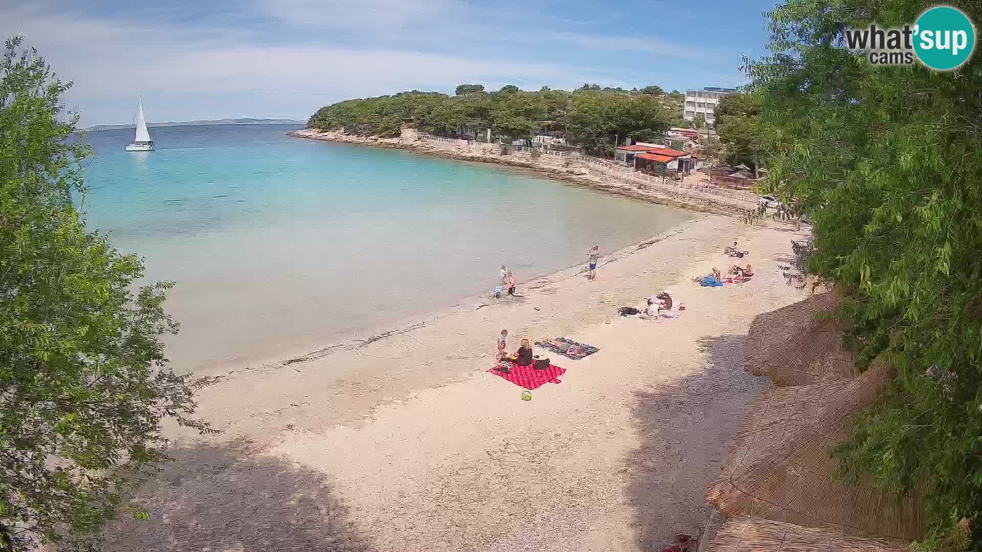 Strand Slanica Murter – webcam