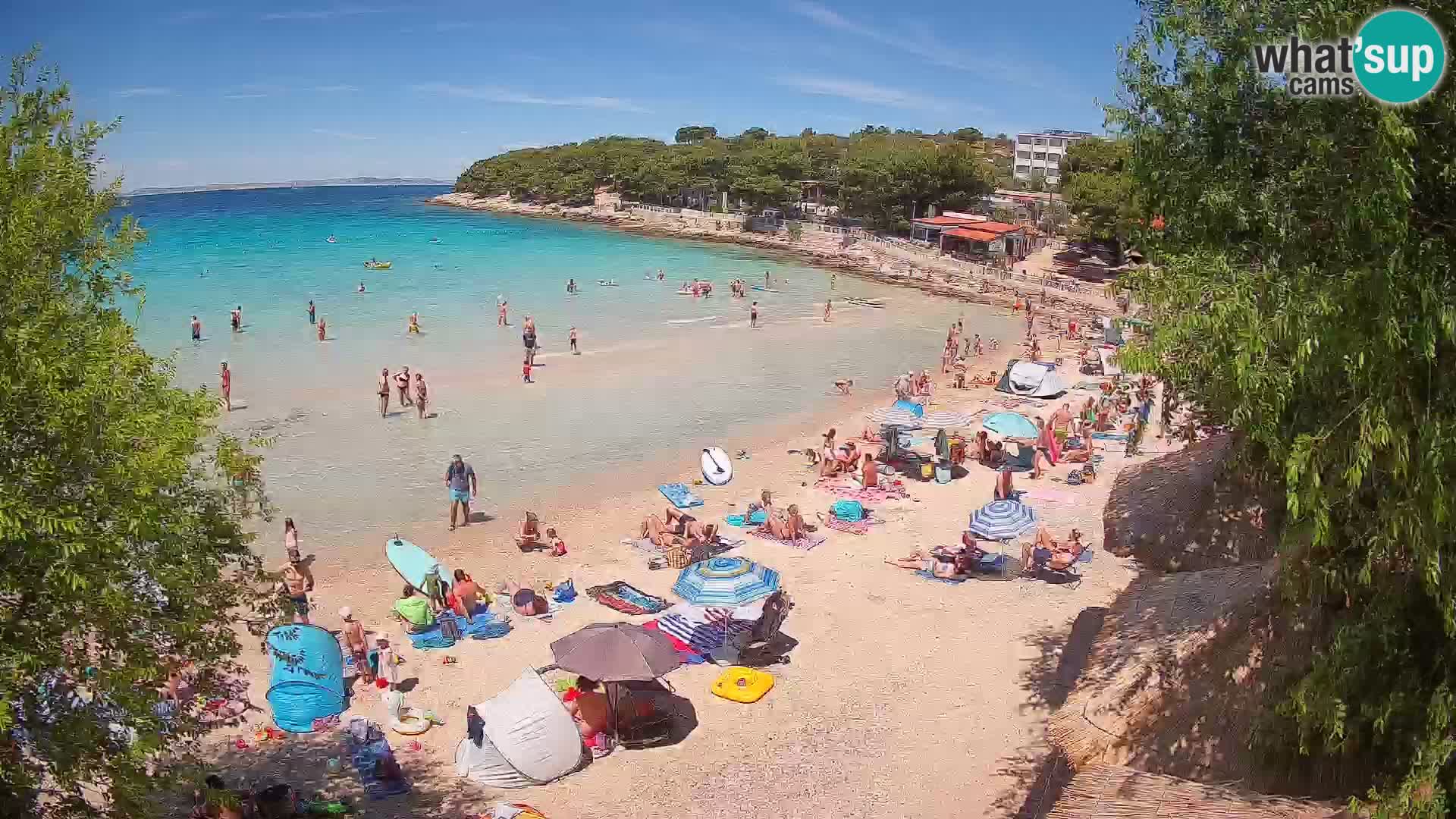 Strand Slanica Murter – webcam