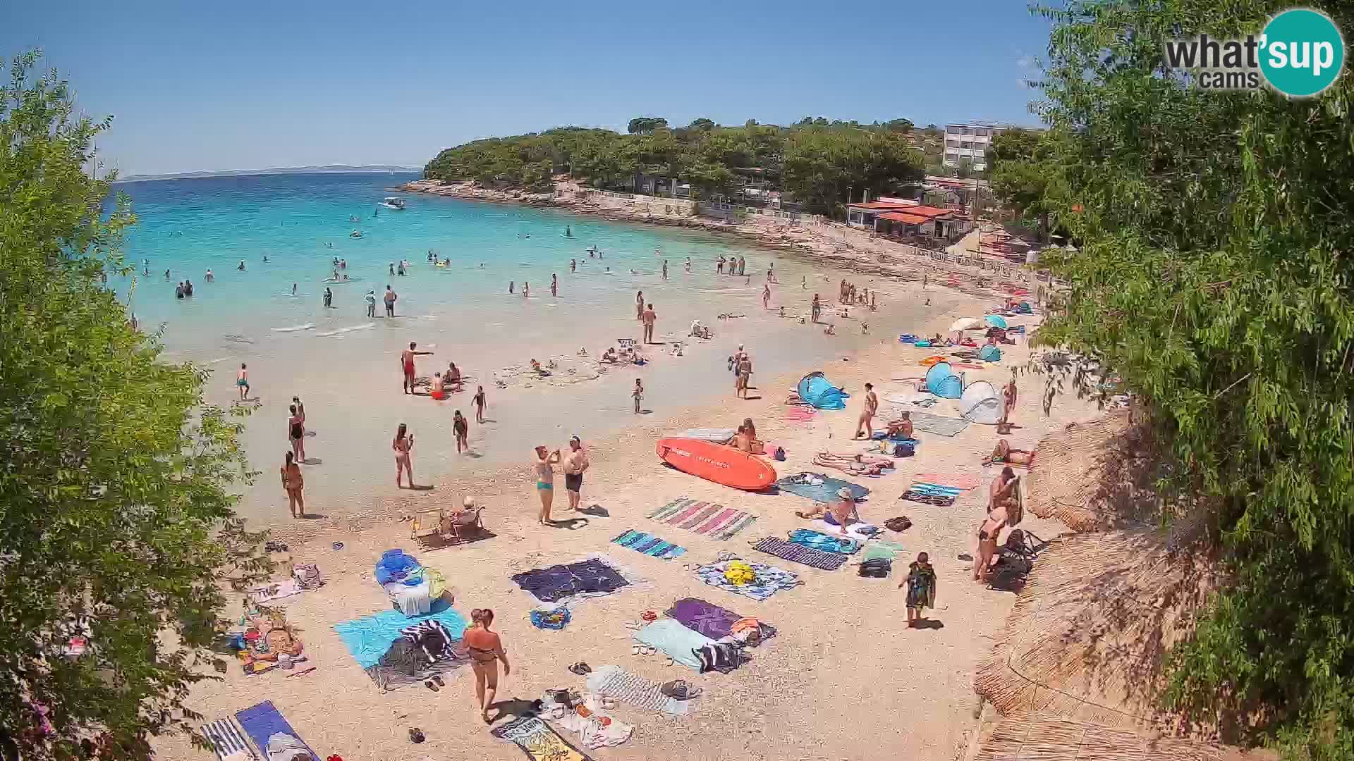 Strand Slanica Murter – webcam