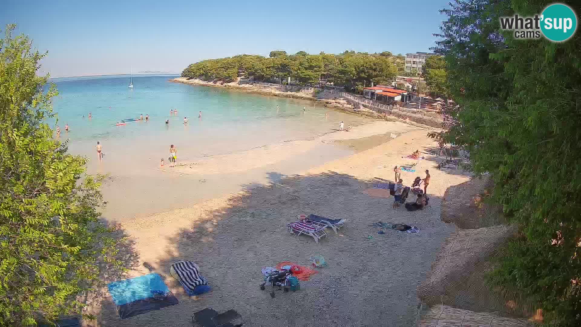 Strand Slanica Murter – webcam