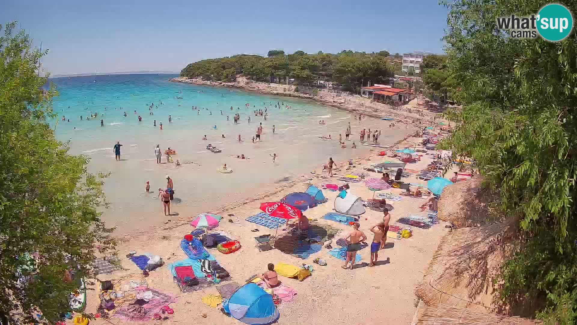 Strand Slanica Murter – webcam
