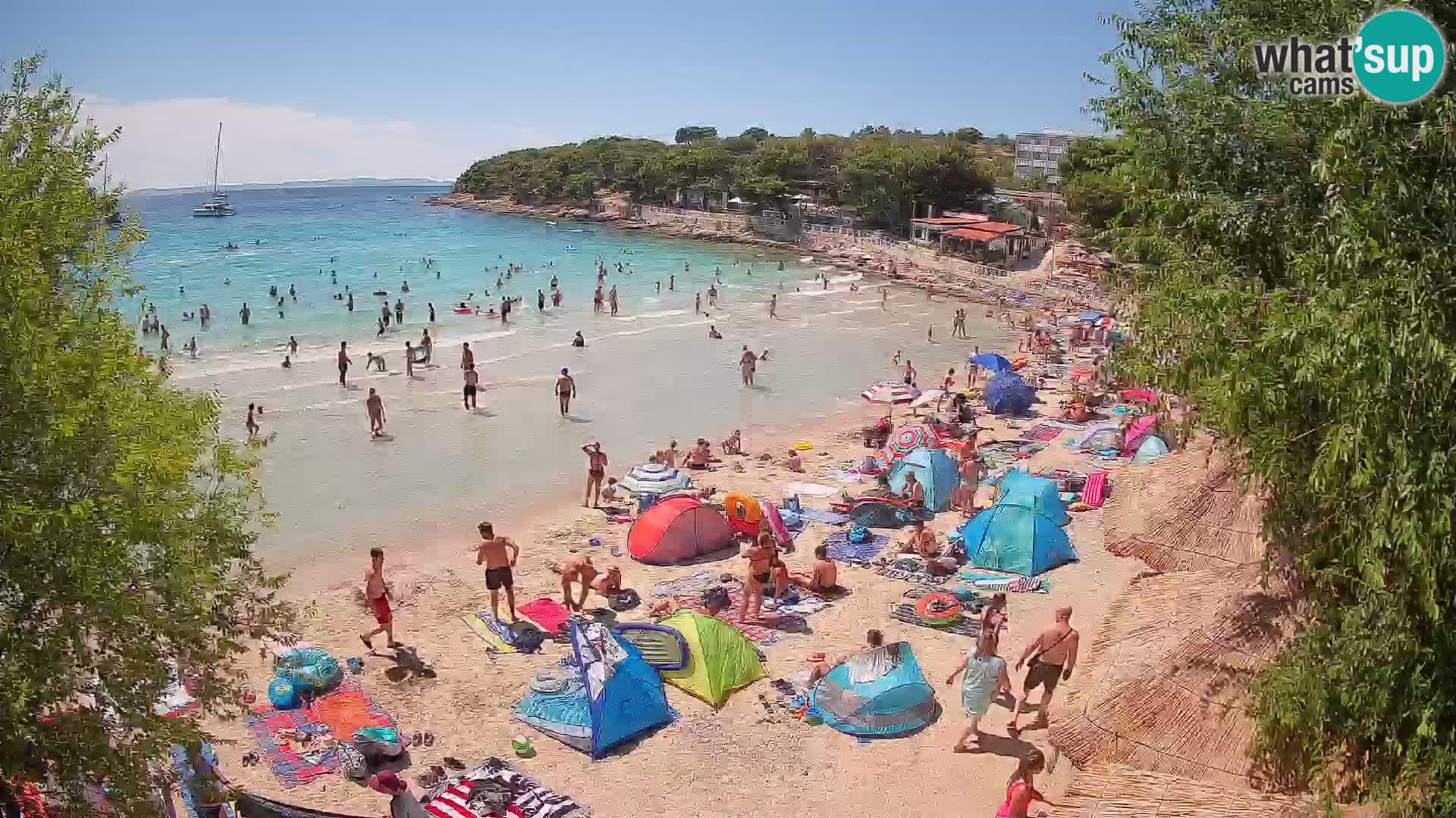 Plaža Slanica Murter – kamera v živo