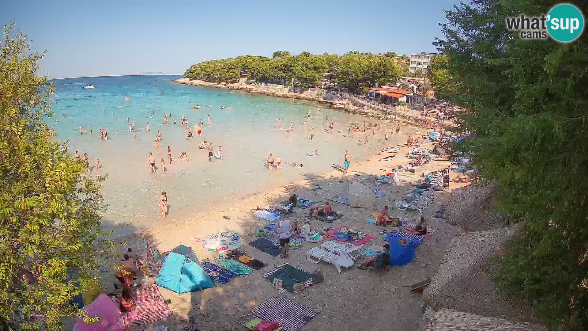 Strand Slanica Murter – webcam