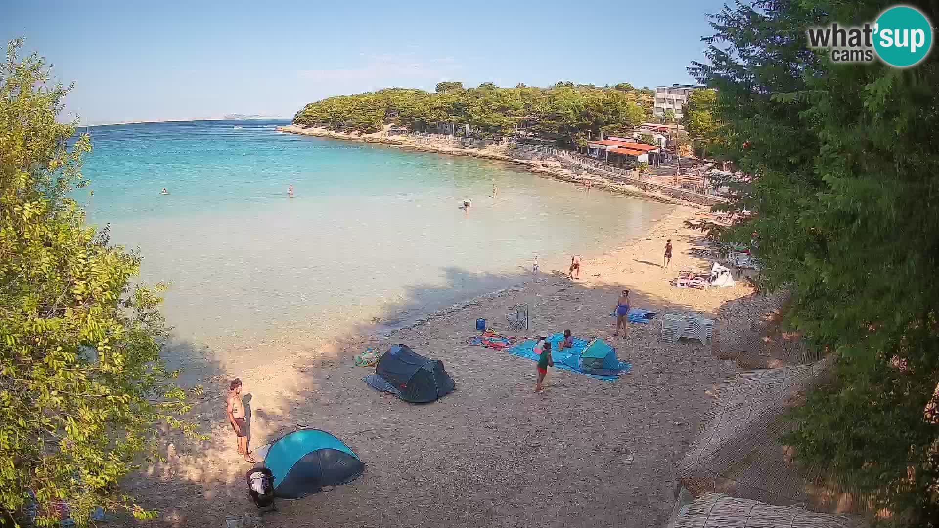 Strand Slanica Murter – webcam