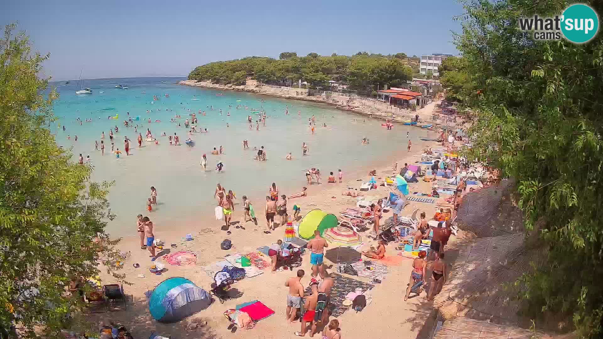 Strand Slanica Murter – webcam