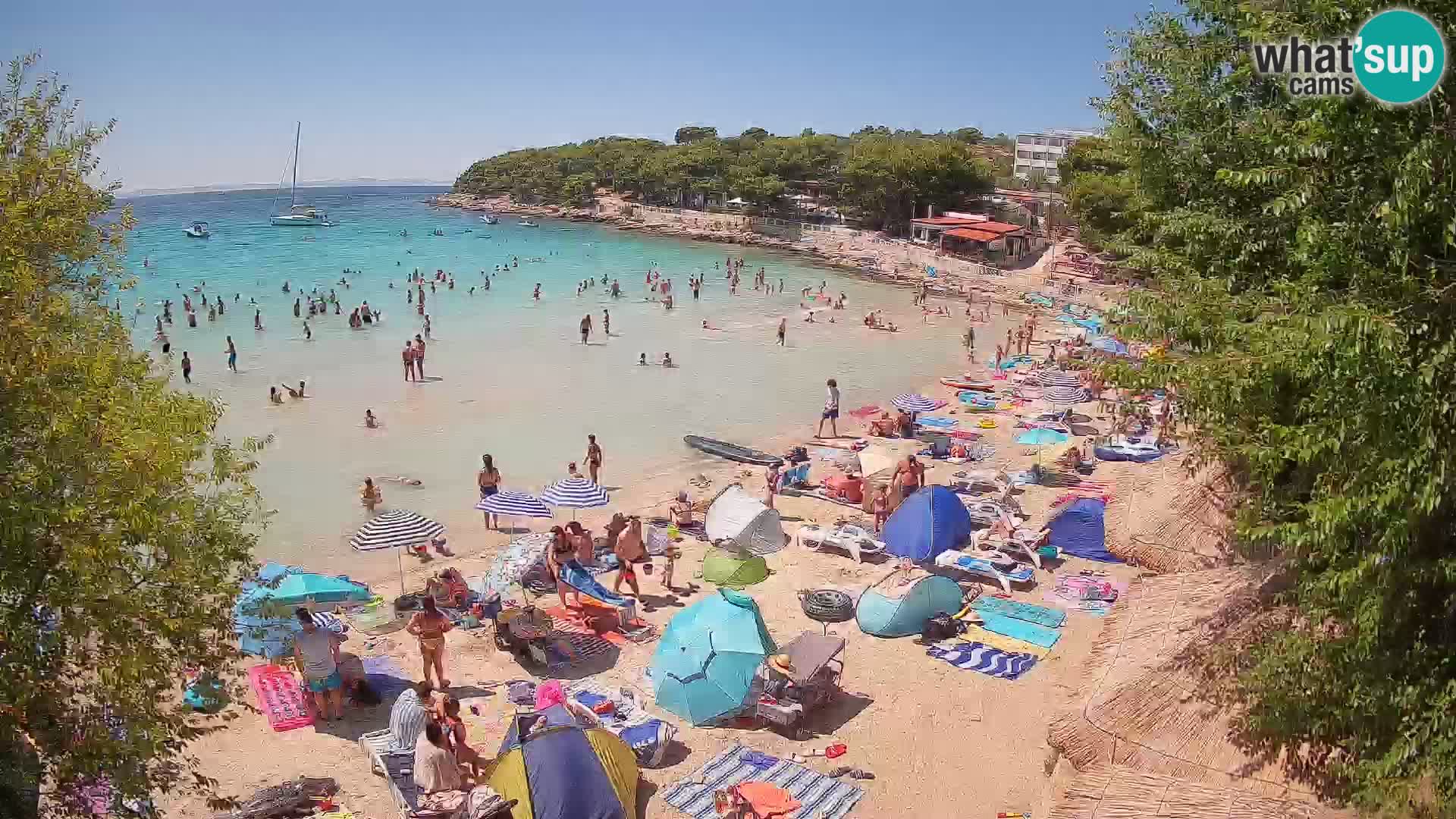 Strand Slanica Murter – webcam
