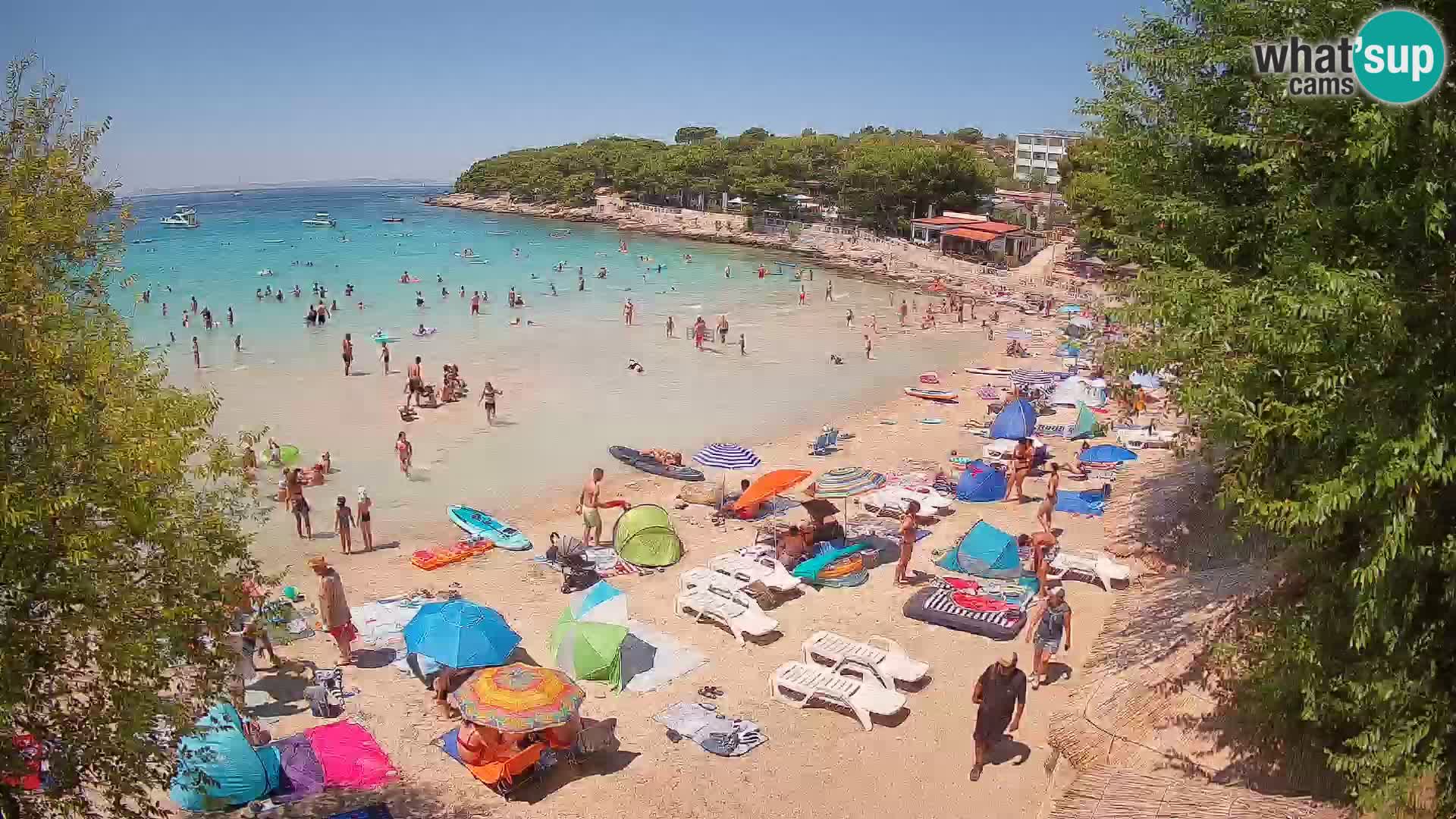 Strand Slanica Murter – webcam