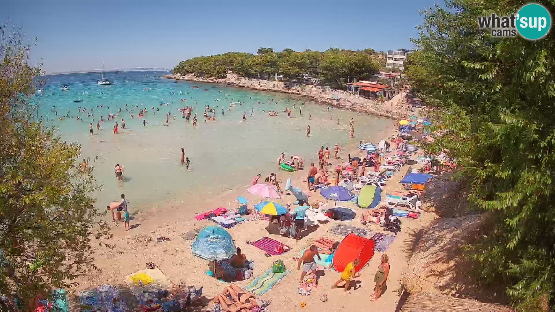 Strand Slanica Murter – webcam