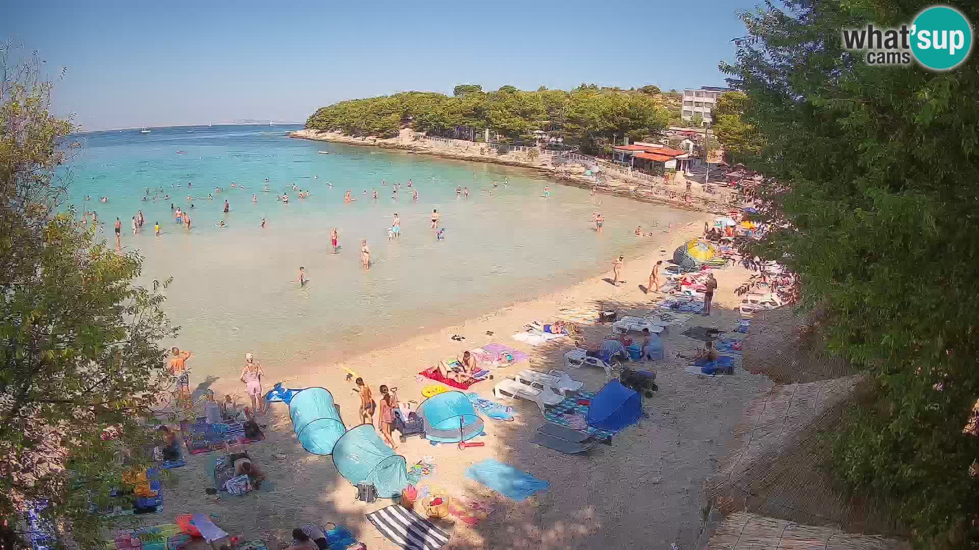 Strand Slanica Murter – webcam