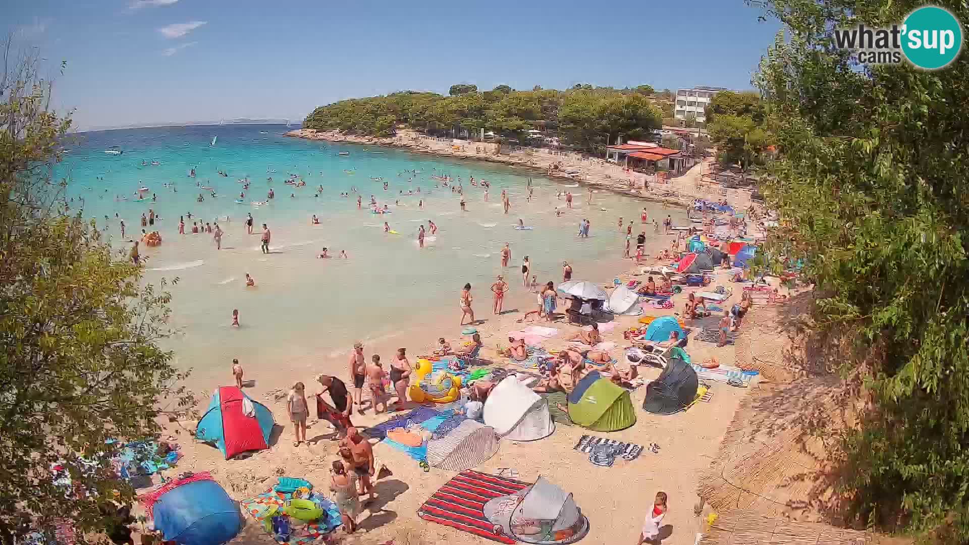Strand Slanica Murter – webcam