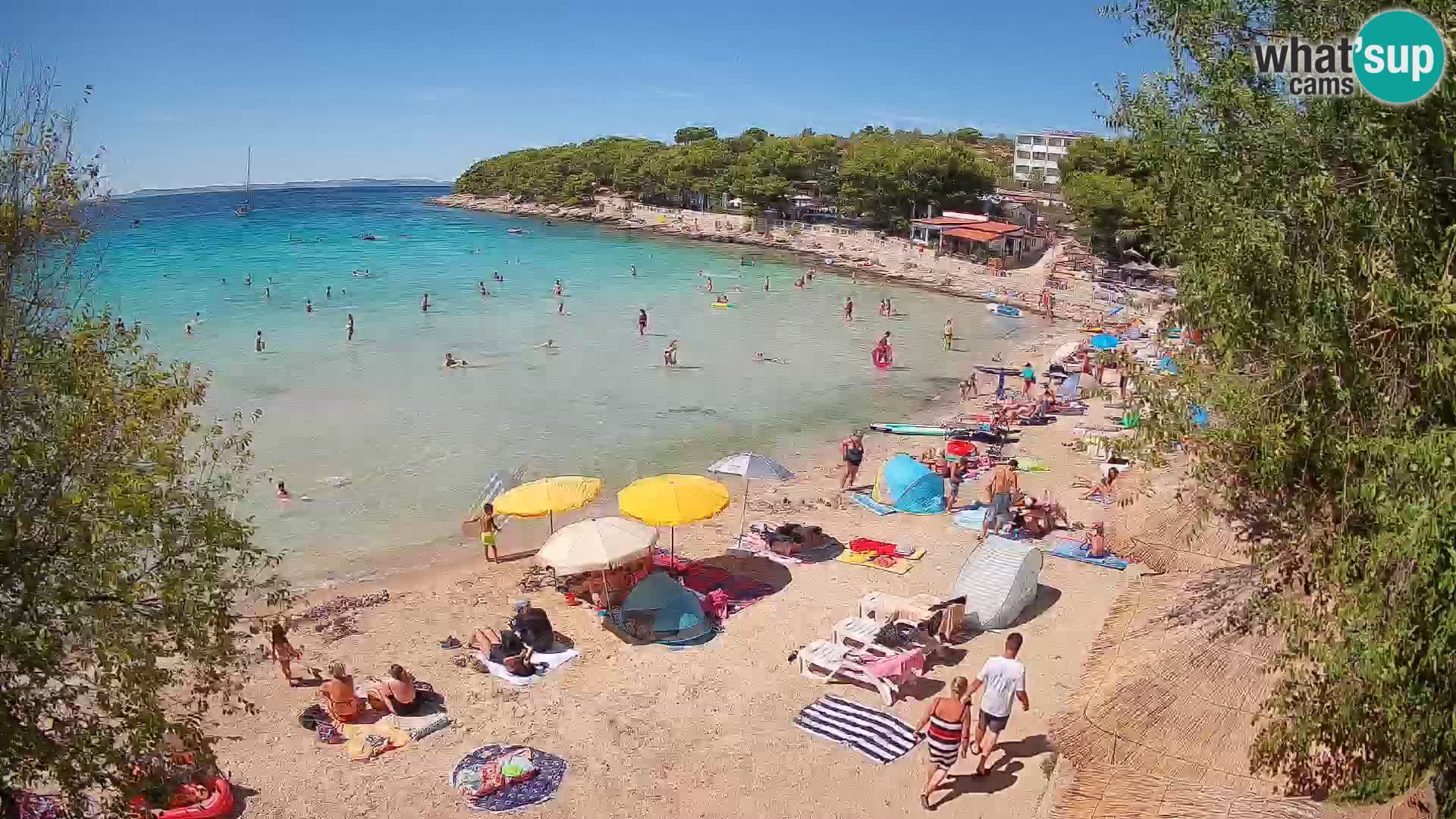 Plaža Slanica Murter – kamera v živo