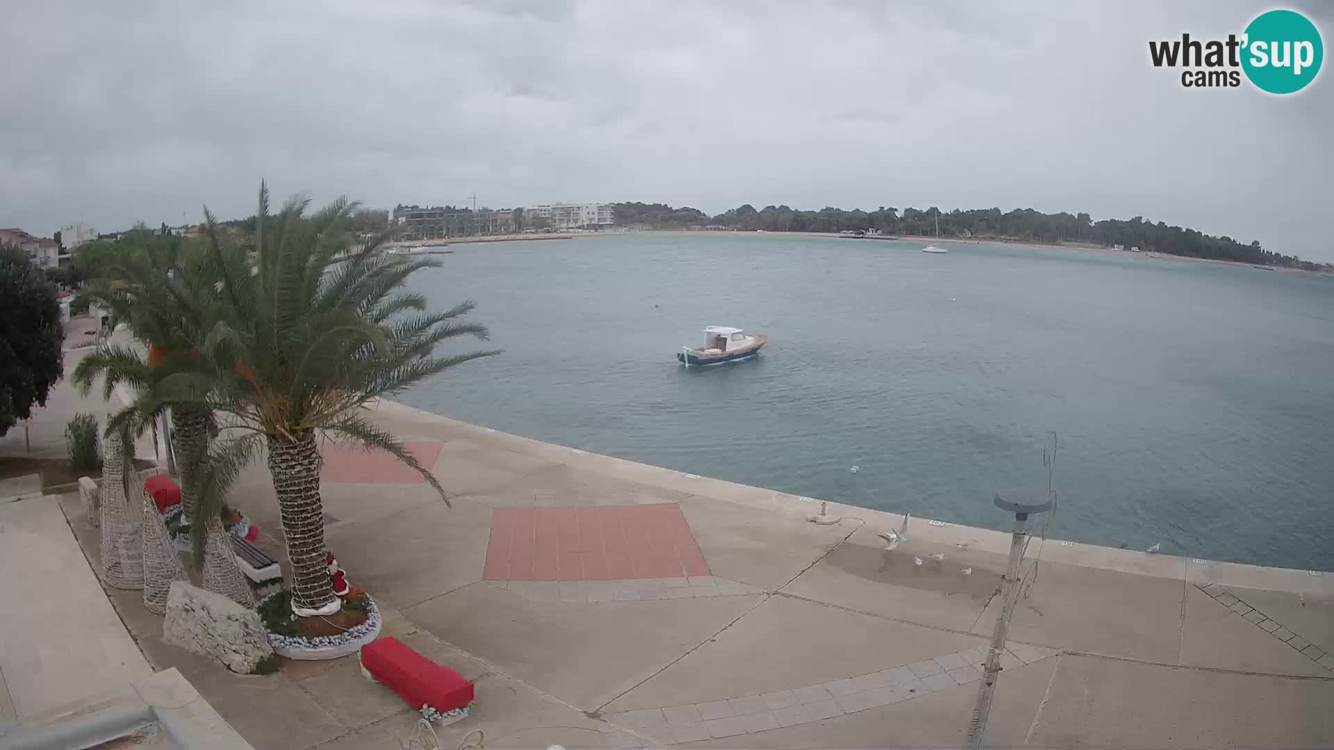 Seaside promenade in Novalja