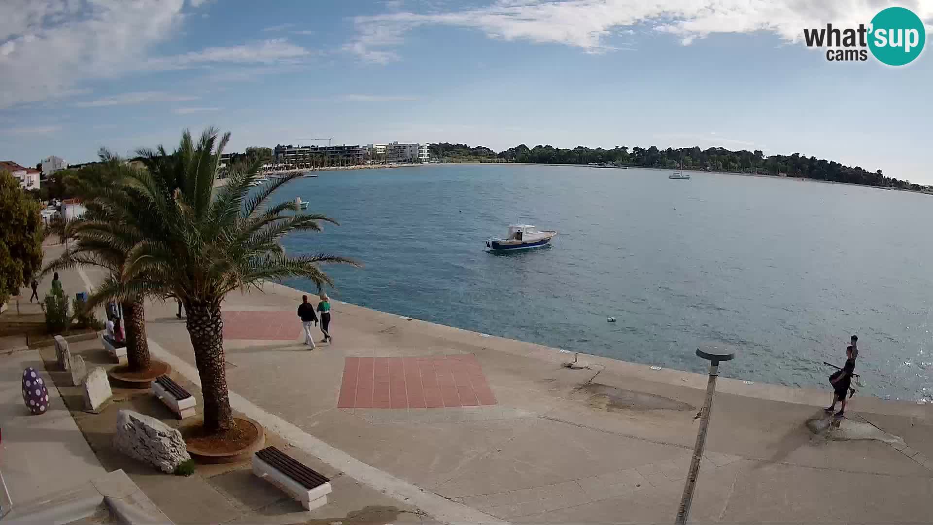 Seaside promenade in Novalja