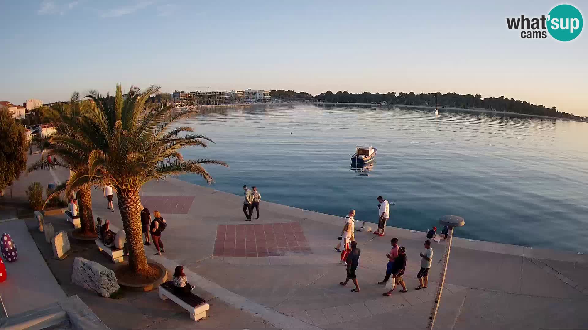 Seaside promenade in Novalja