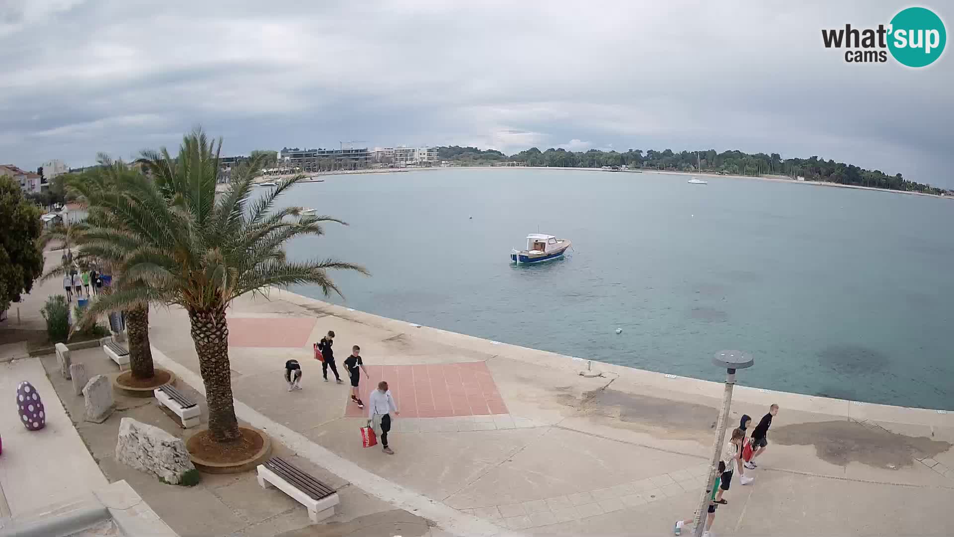 Seaside promenade in Novalja