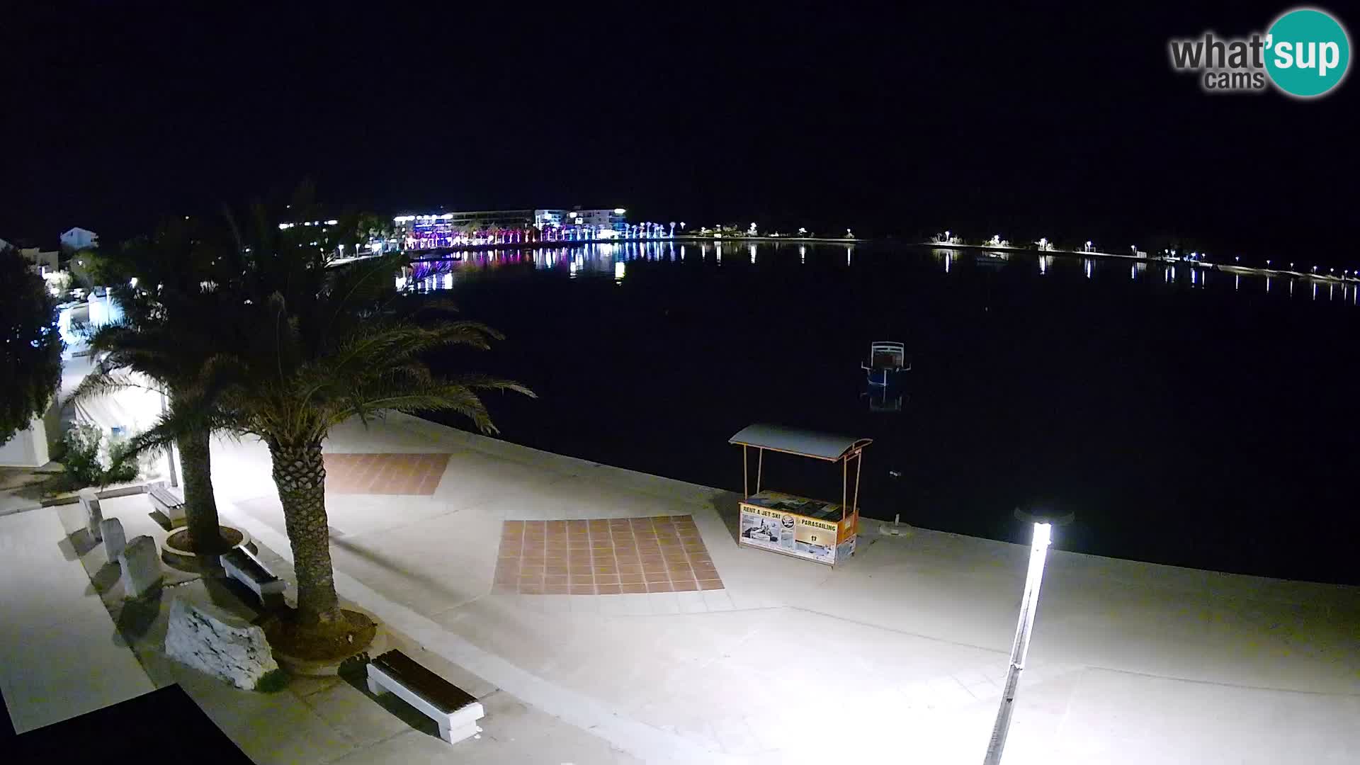 Seaside promenade in Novalja