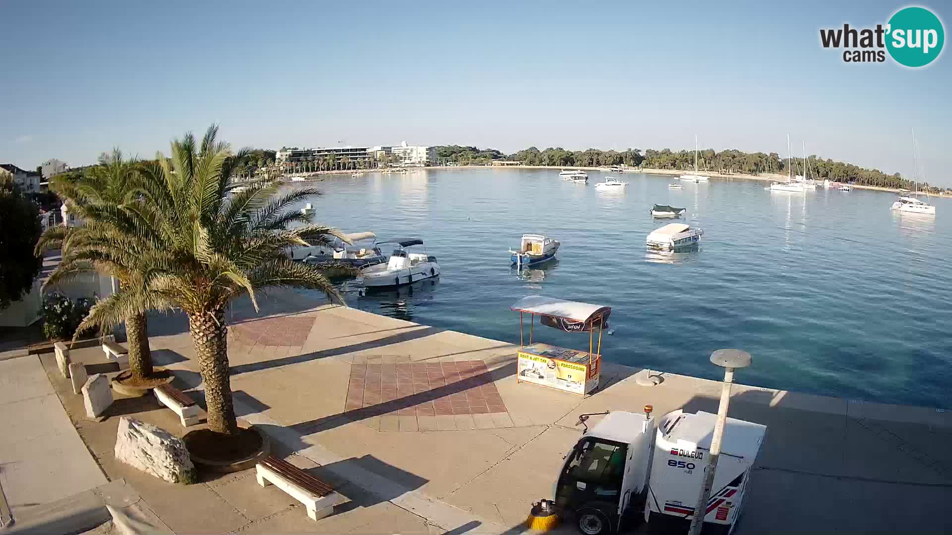Seaside promenade in Novalja