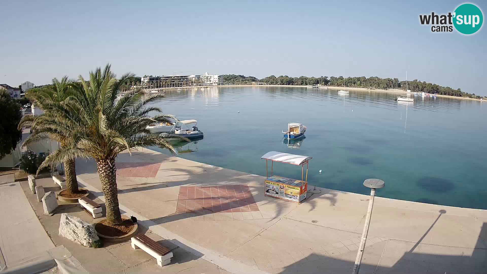 Seaside promenade in Novalja