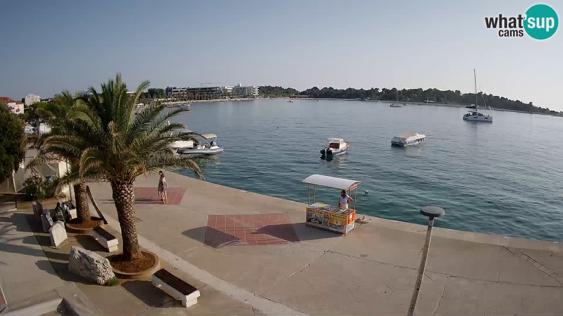 Seaside promenade in Novalja
