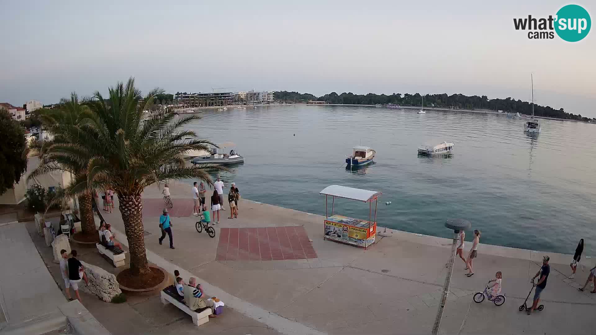 Seaside promenade in Novalja
