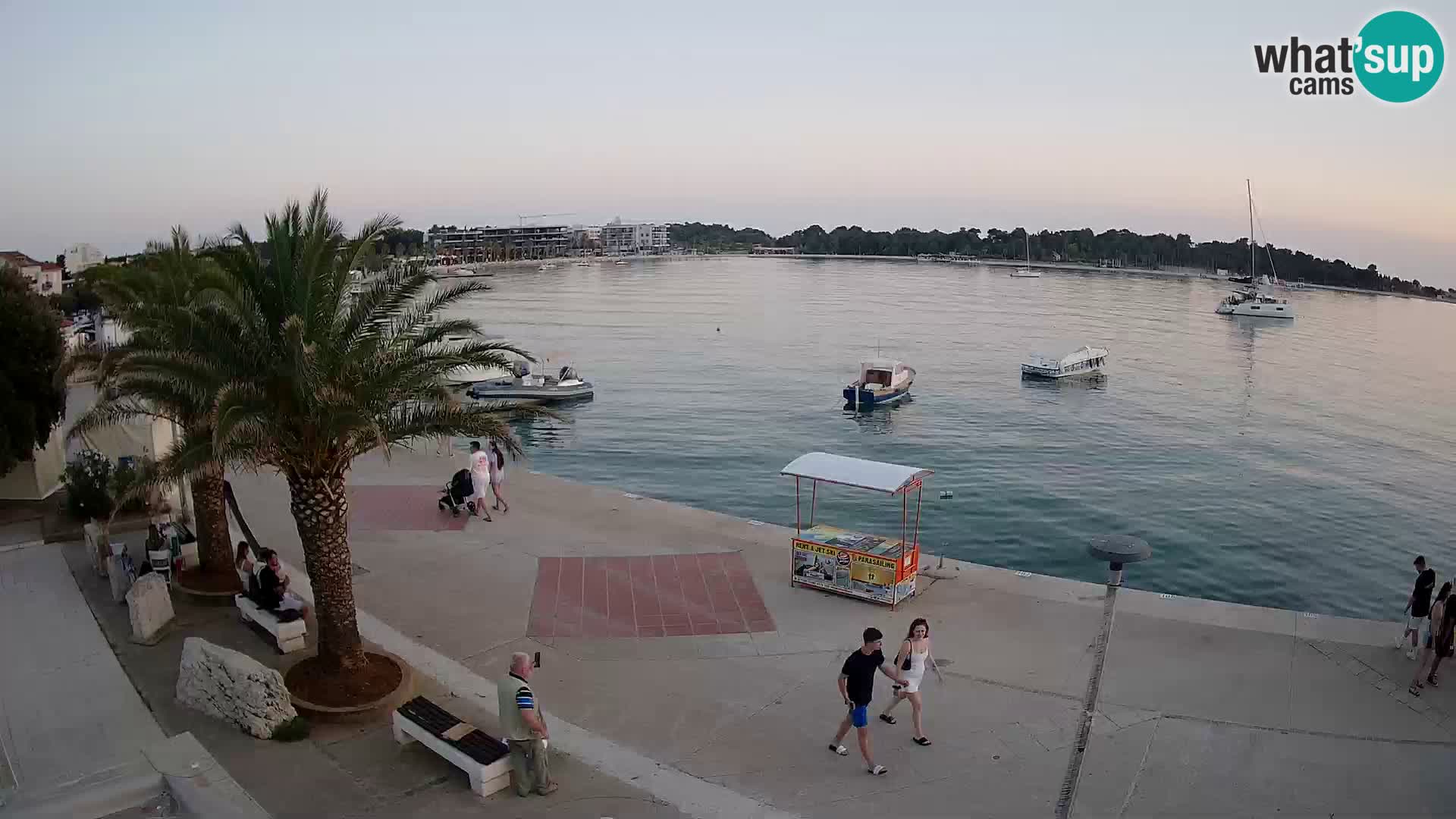 Seaside promenade in Novalja