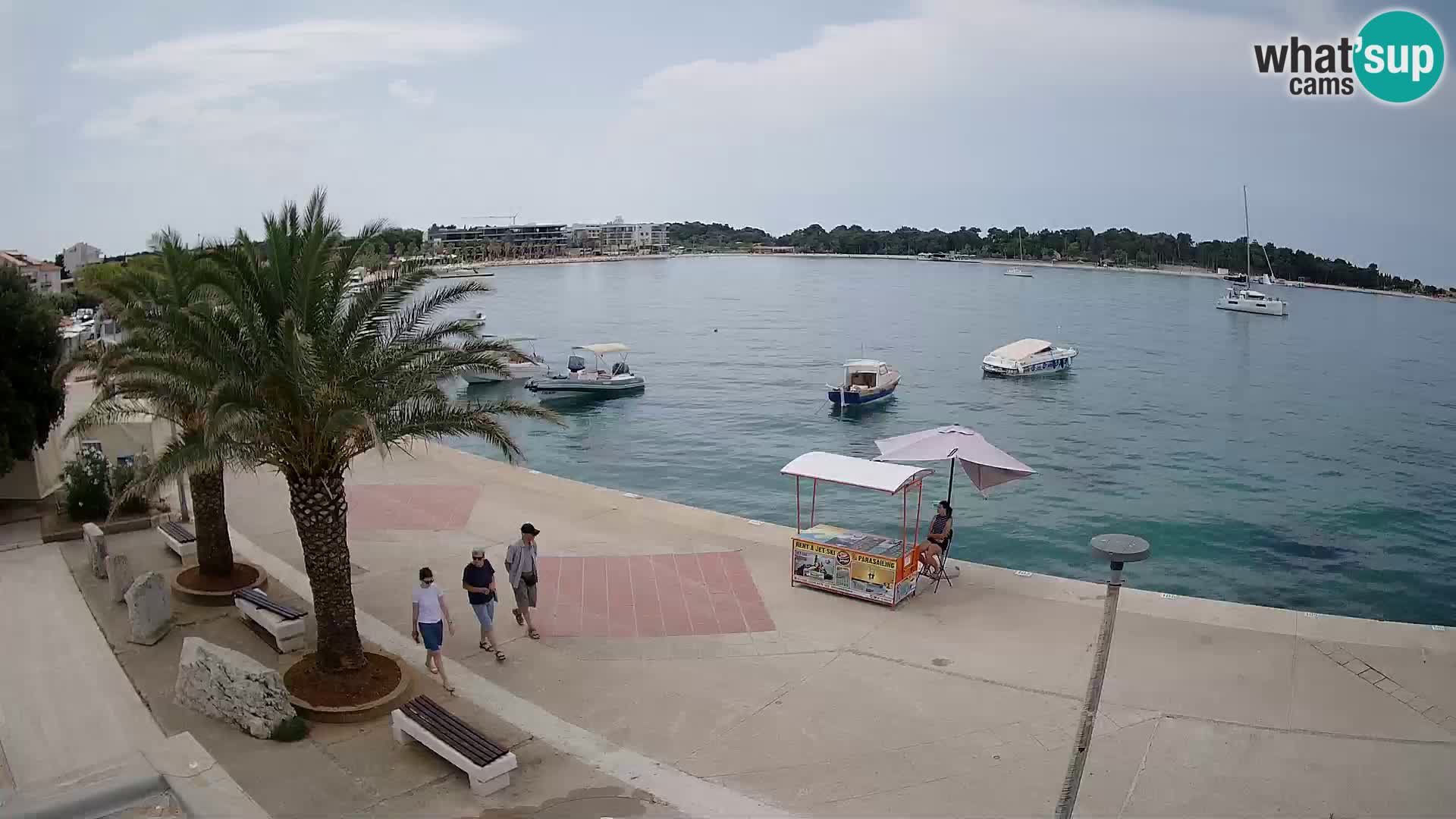 Seaside promenade in Novalja