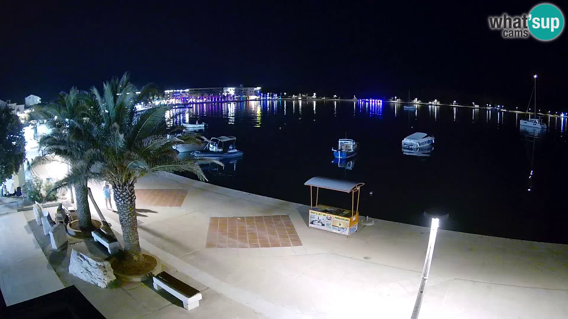 Seaside promenade in Novalja