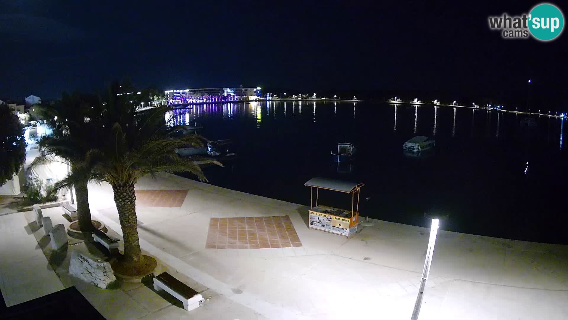 Seaside promenade in Novalja