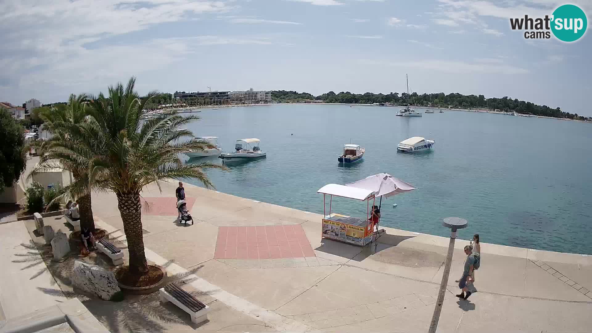 Seaside promenade in Novalja