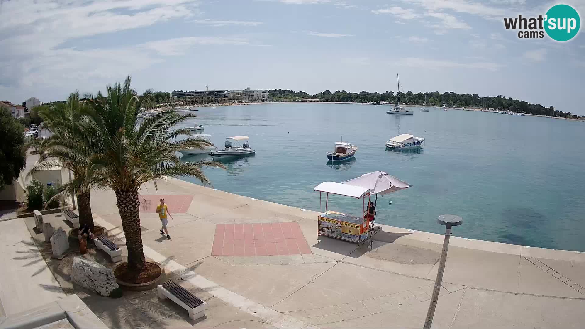 Seaside promenade in Novalja