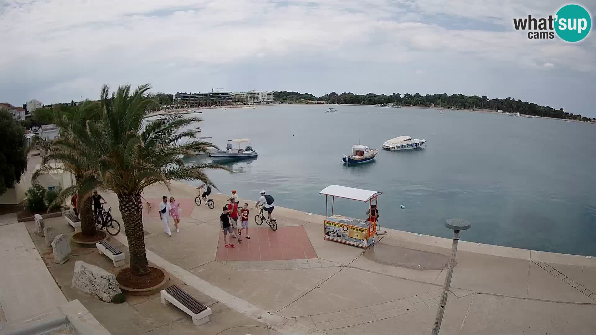 Seaside promenade in Novalja