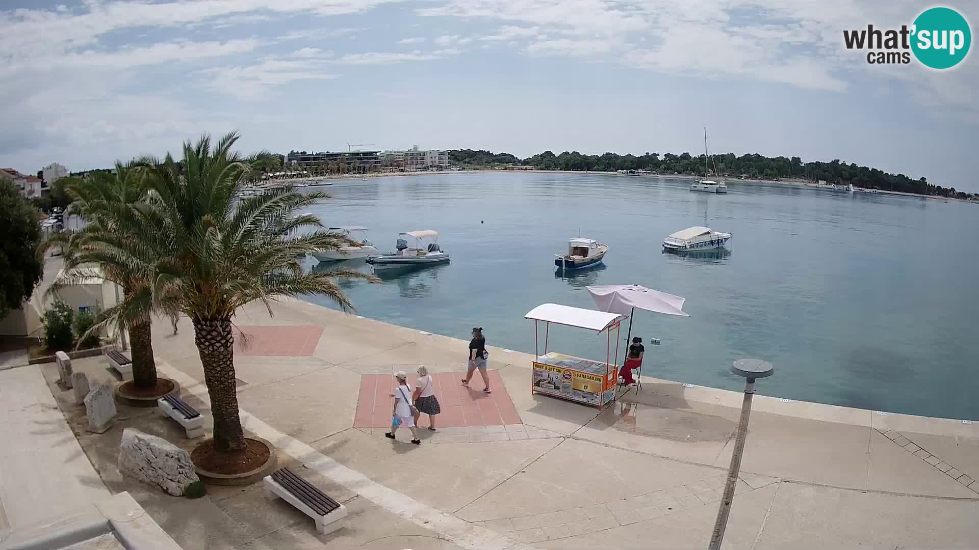 Seaside promenade in Novalja