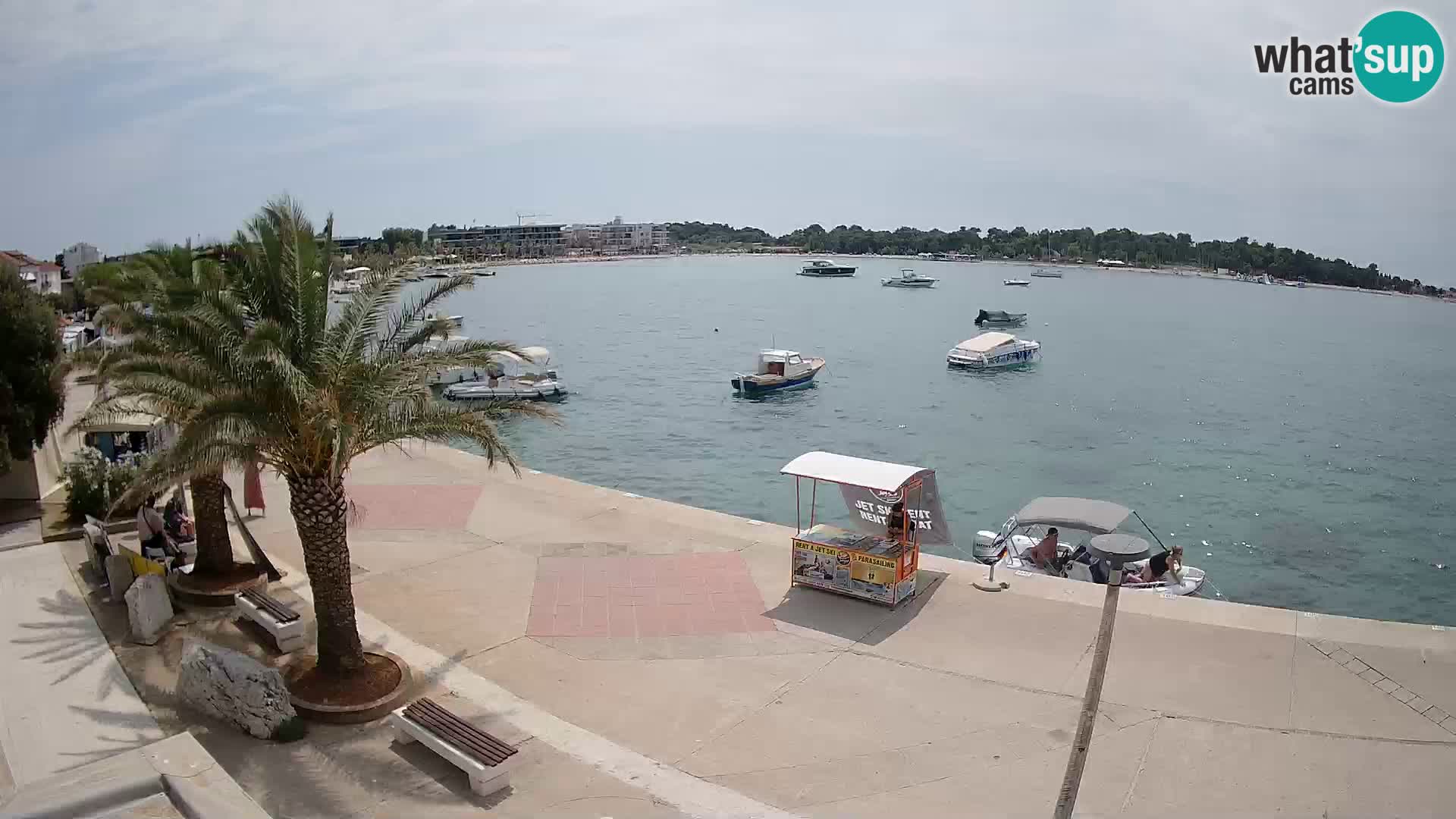 Seaside promenade in Novalja