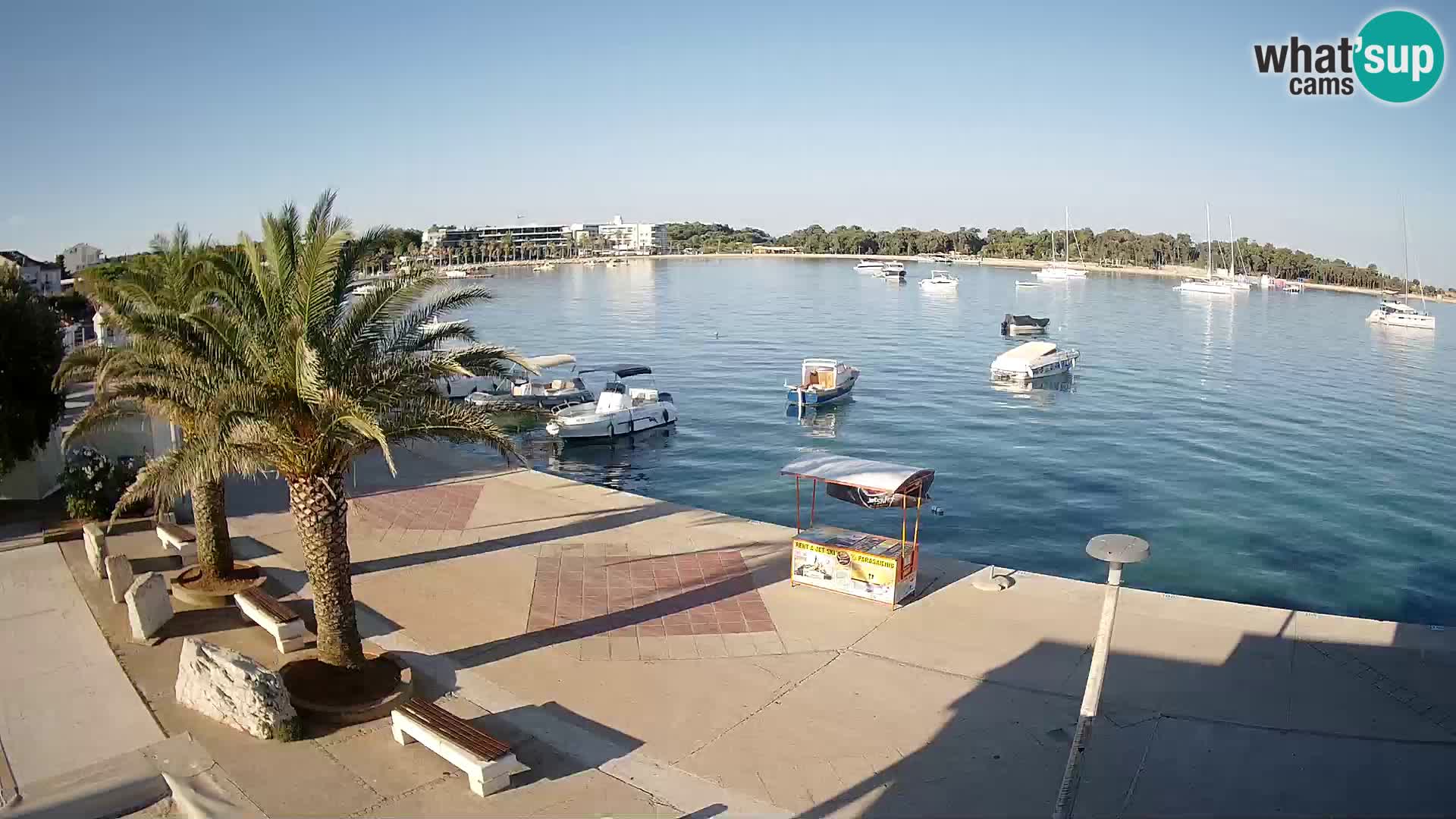 Seaside promenade in Novalja