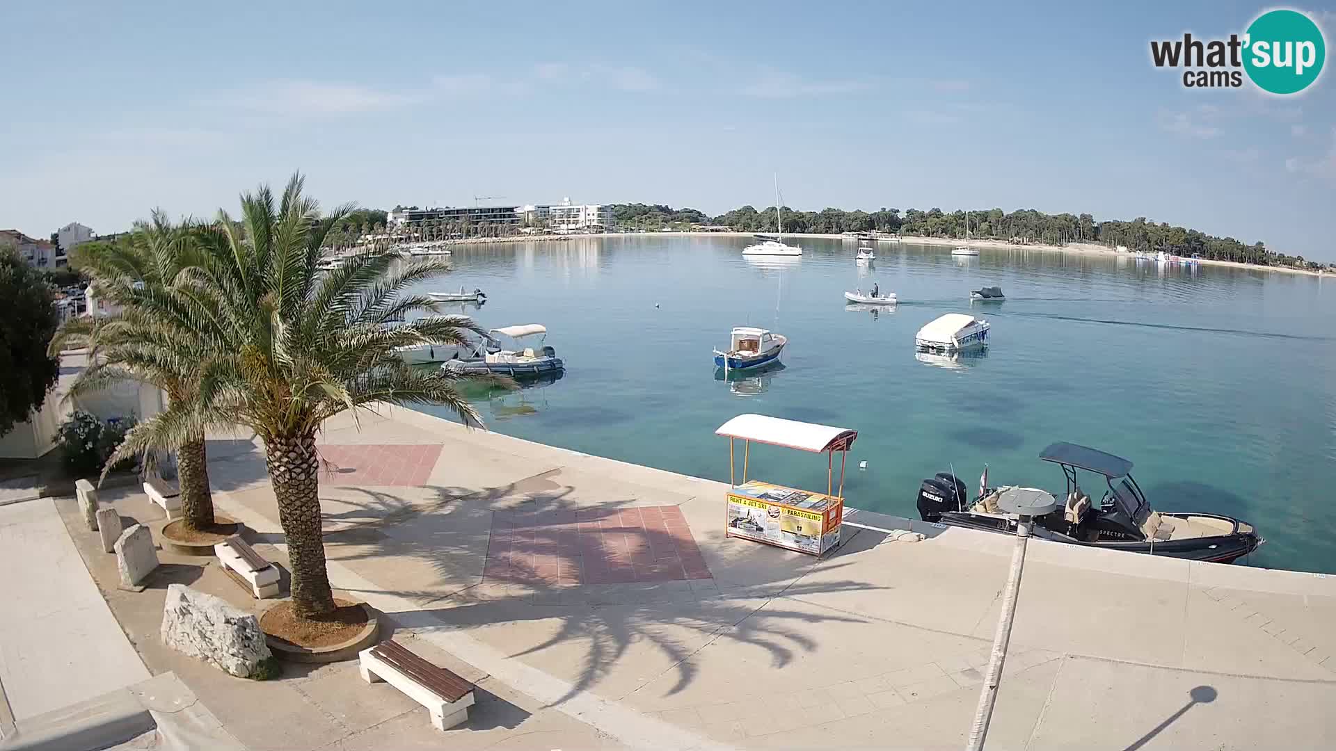Seaside promenade in Novalja