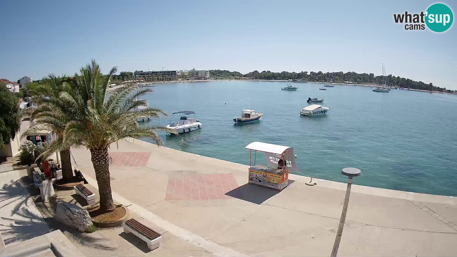 Seaside promenade in Novalja