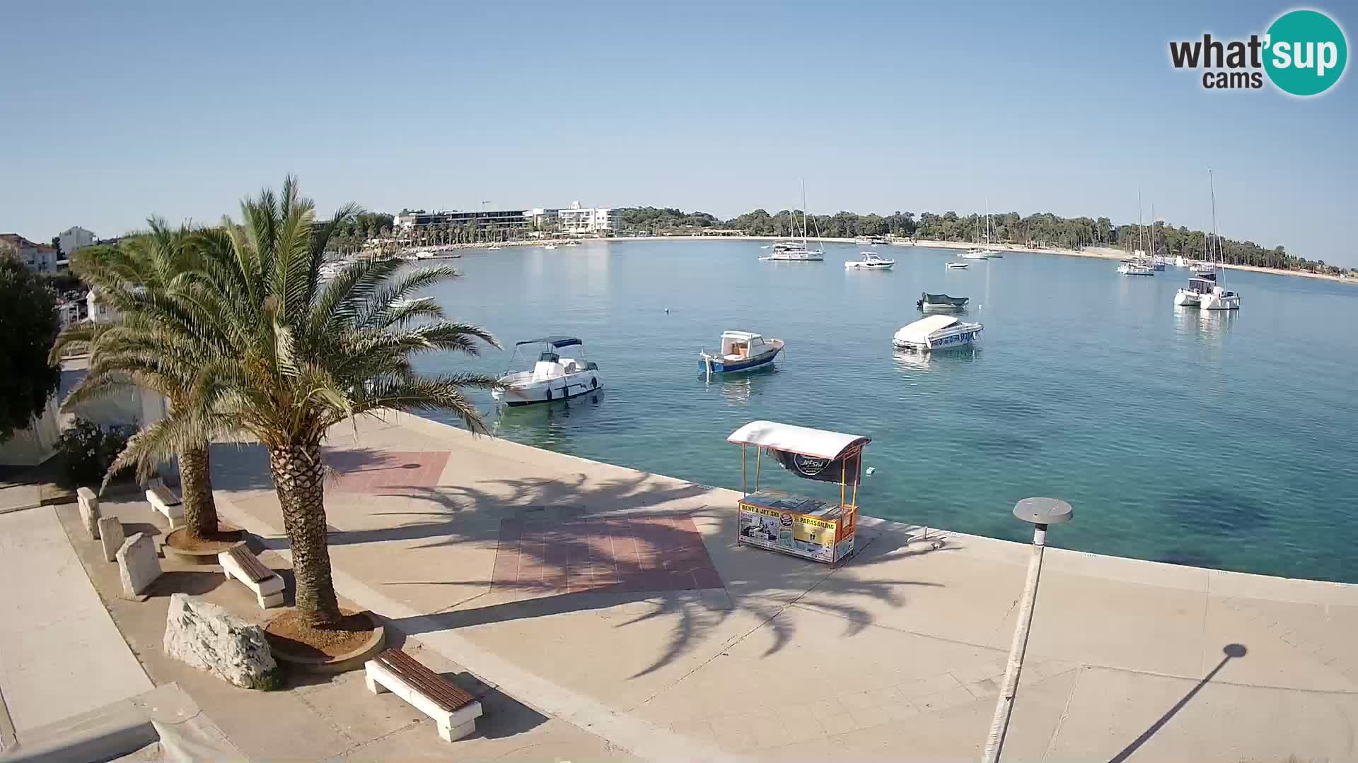 Seaside promenade in Novalja