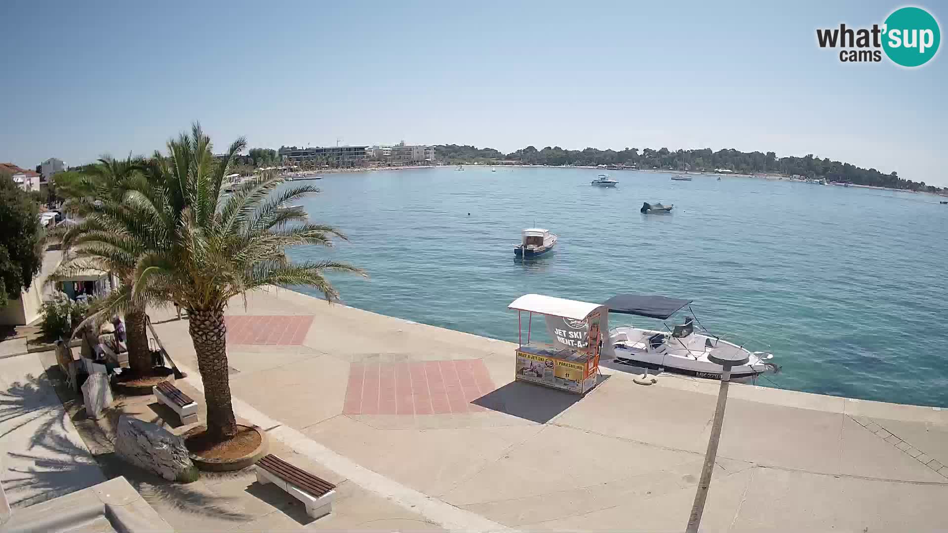 Seaside promenade in Novalja